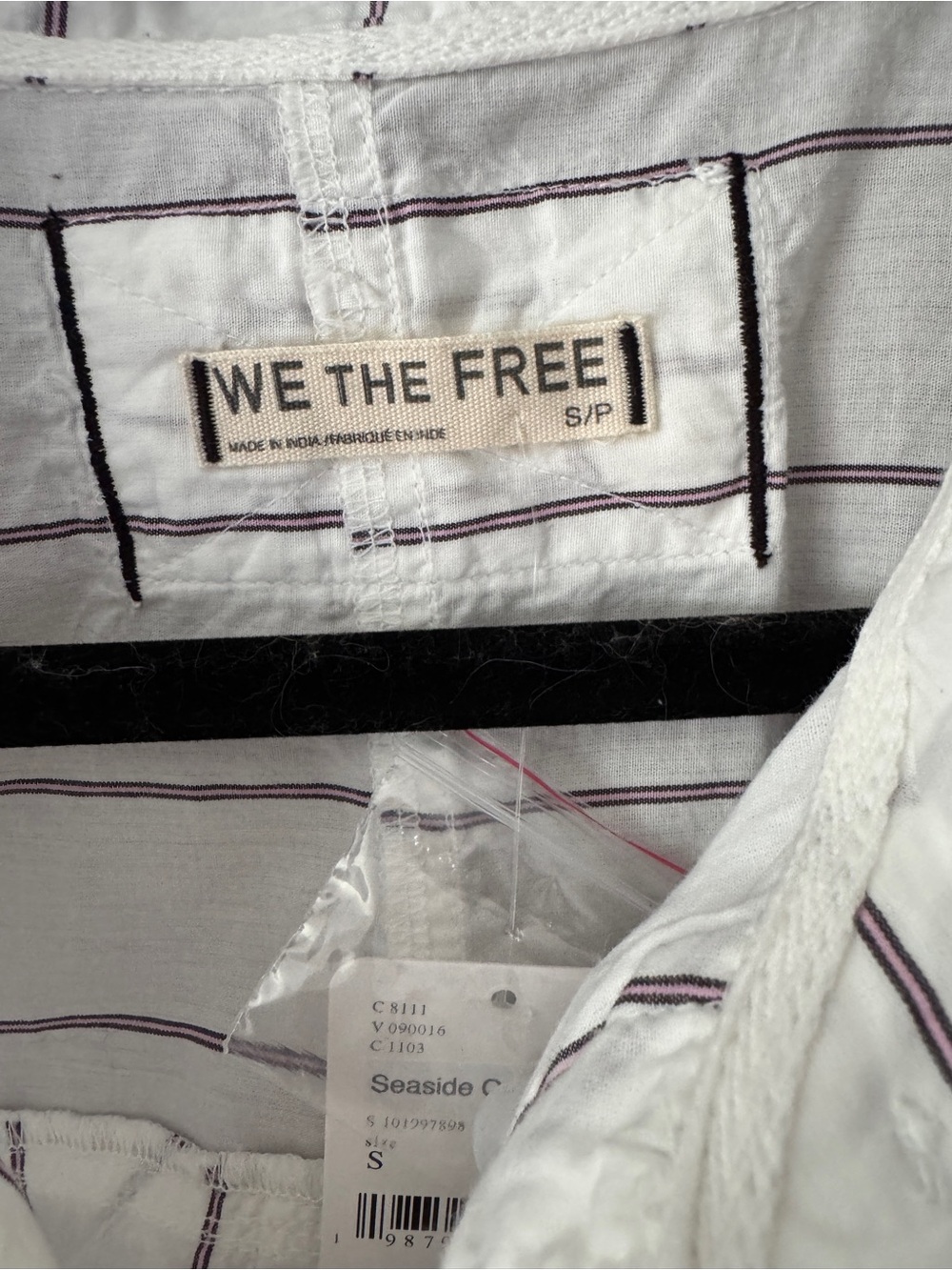 We The Free White Button-Down Shirt Seaside Cotton - Picture 6 of 7